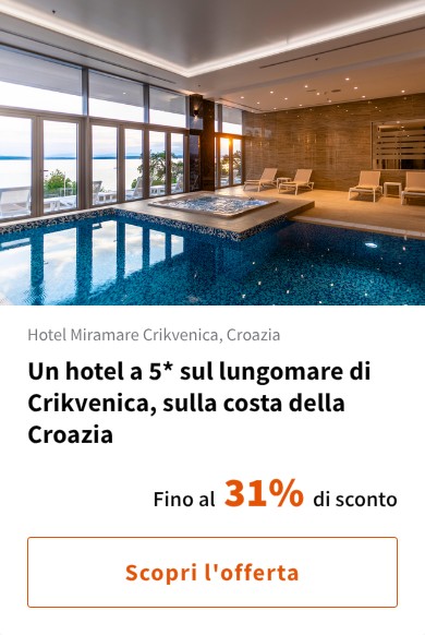 Un hotel a 5* sul lungomare di Crikvenica, sulla costa della Croazia