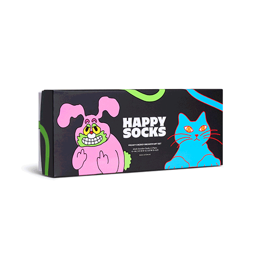 Set regalo di 4 calzini Freaky Energy Sneaker