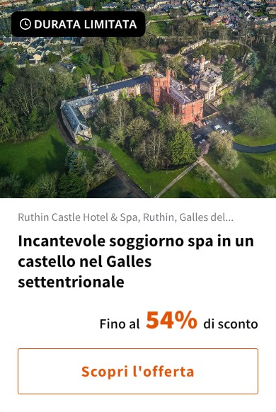 Incantevole soggiorno spa in un castello nel Galles settentrionale