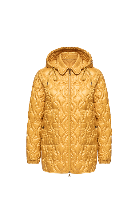 Piumino midi Balette con trapuntatura geometrica