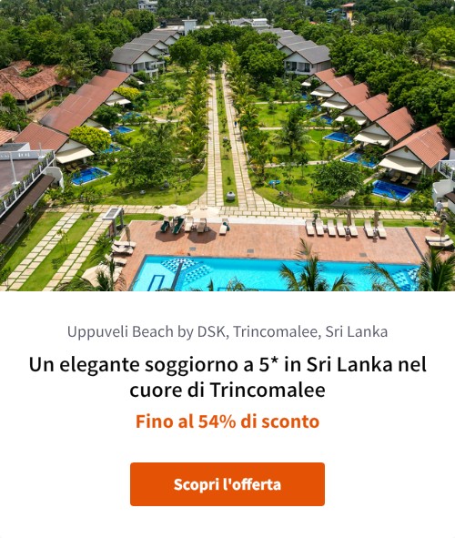 Un elegante soggiorno a 5* in Sri Lanka nel cuore di Trincomalee