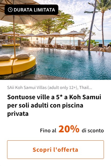 Sontuose ville a 5* a Koh Samui per soli adulti con piscina privata