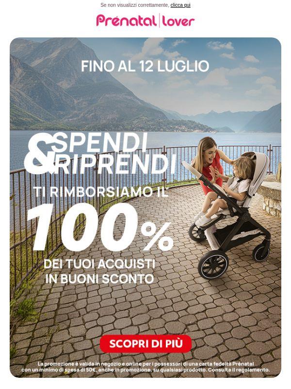 Ti rimborsiamo il 100% dei tuoi acquisti!