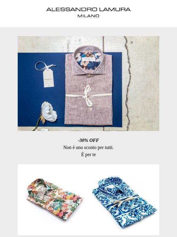 Ti abbiamo riservato il 30% / SALDI ATTIVI