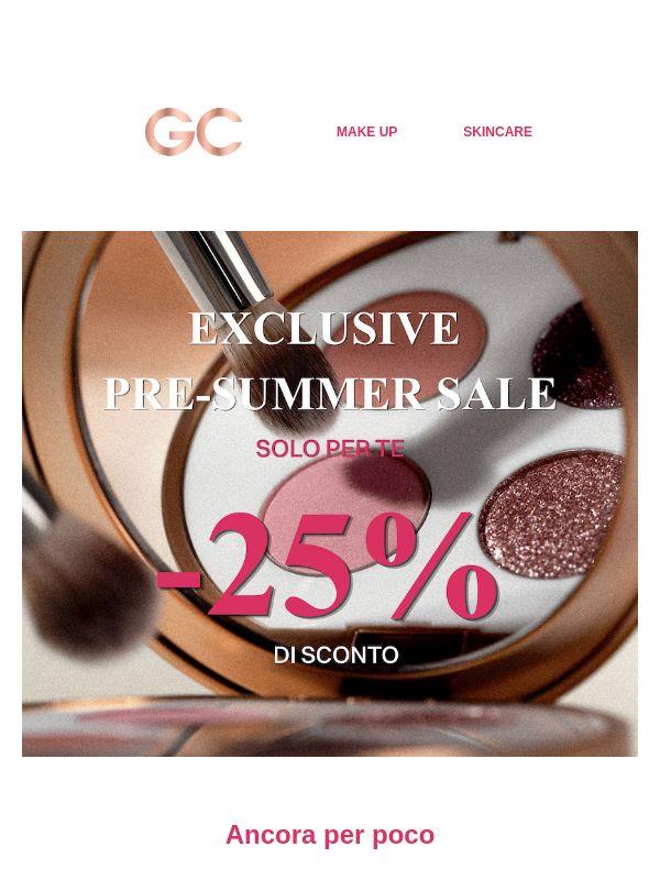 −25%: I tuoi pre-saldi in anteprima stanno per terminare