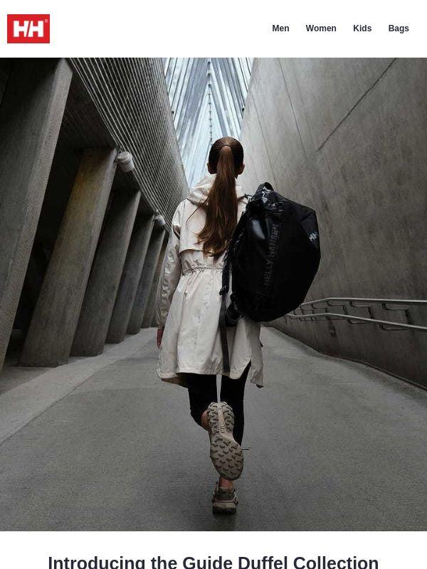 Adventure's in the bag—duffel bag.