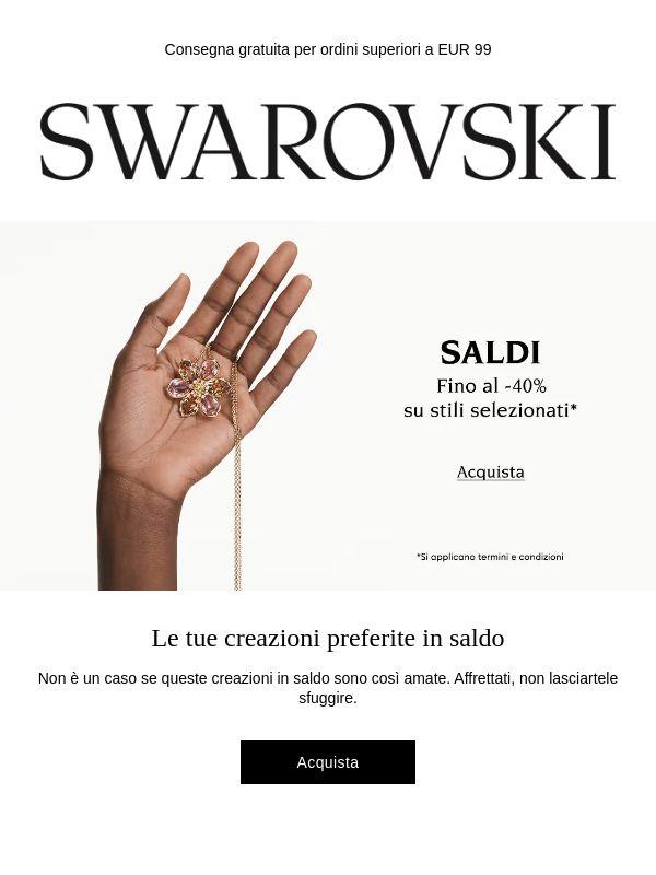 Trova le tue nuove creazioni preferite scontate fino al -40%*