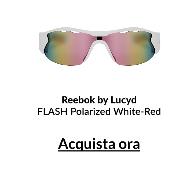 Reebok by Lucyd FLASH Polarized White-Red