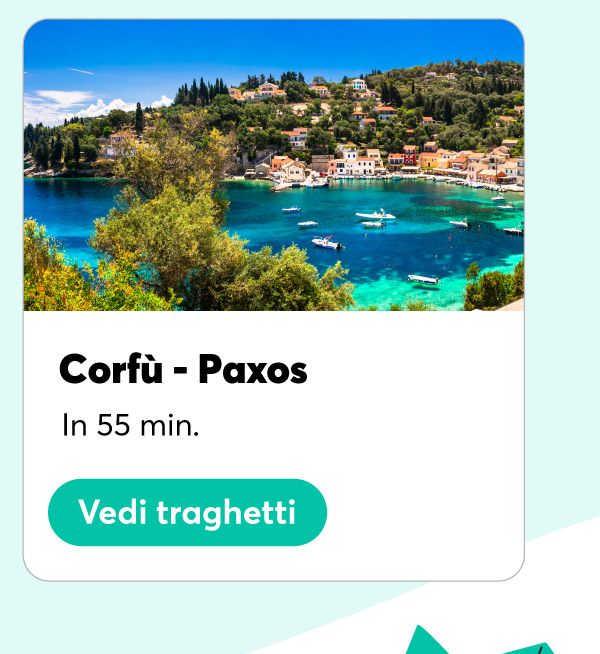 Traghetti da Corfù a Paxos in 55 minuti