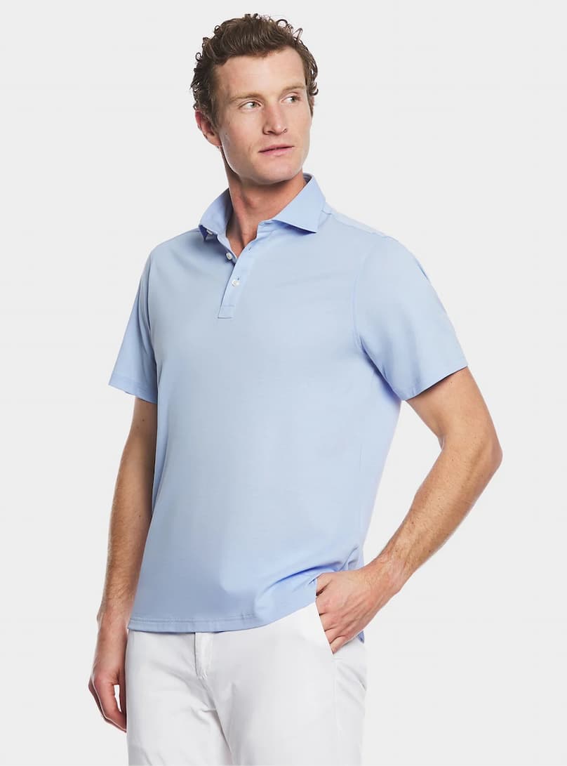 Polo manica corta in cotone piquet