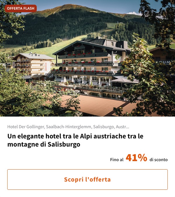 Un elegante hotel tra le Alpi austriache tra le montagne di Salisburgo