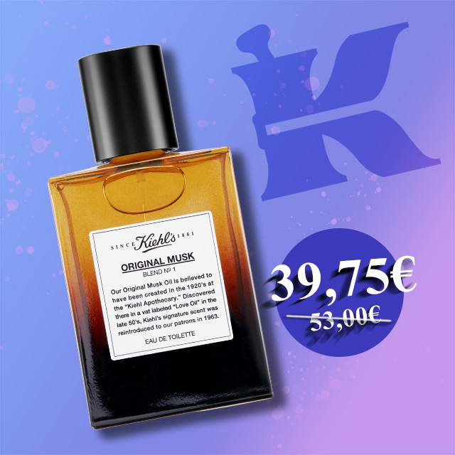 Kiehl's Original Musk Blend N°1 Eau de Toilette – In promozione: 39,75€ anziché 53,00€