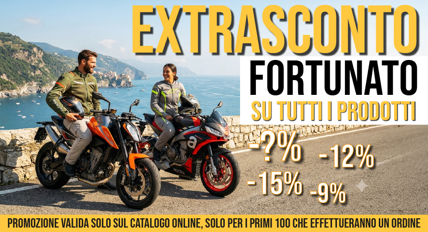 OutletMoto.eu - Extrasconto Fortunato dal 3 al 10 luglio con codice 29LUG