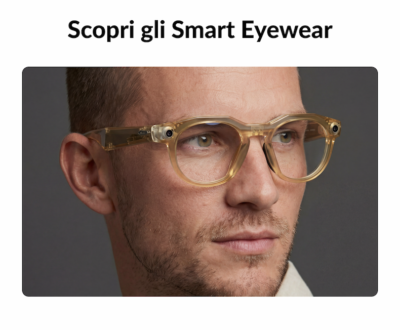 scopri smart eyewear