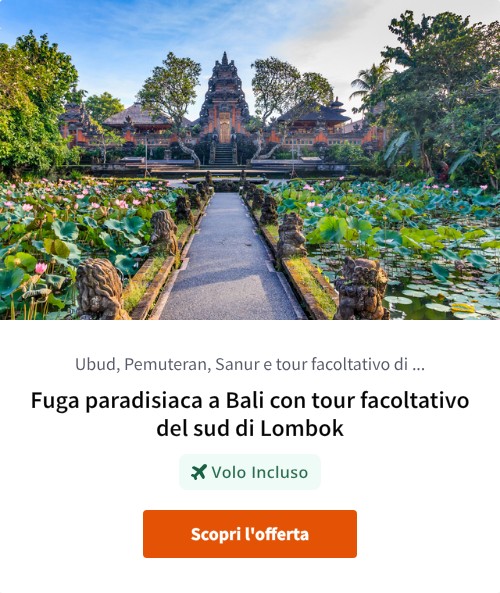 Fuga paradisiaca a Bali con tour facoltativo del sud di Lombok