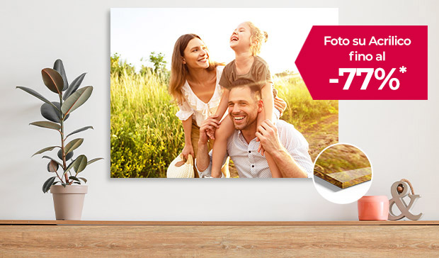 La tua foto su Acrilico: effetto profondità a partire da 8,45€*