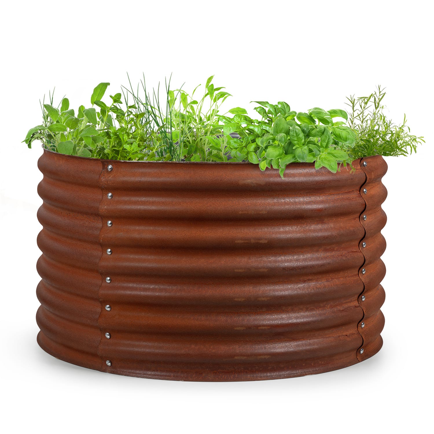 Rondabox 100x100x57 cm Fioriere rialzate Effetto ruggine