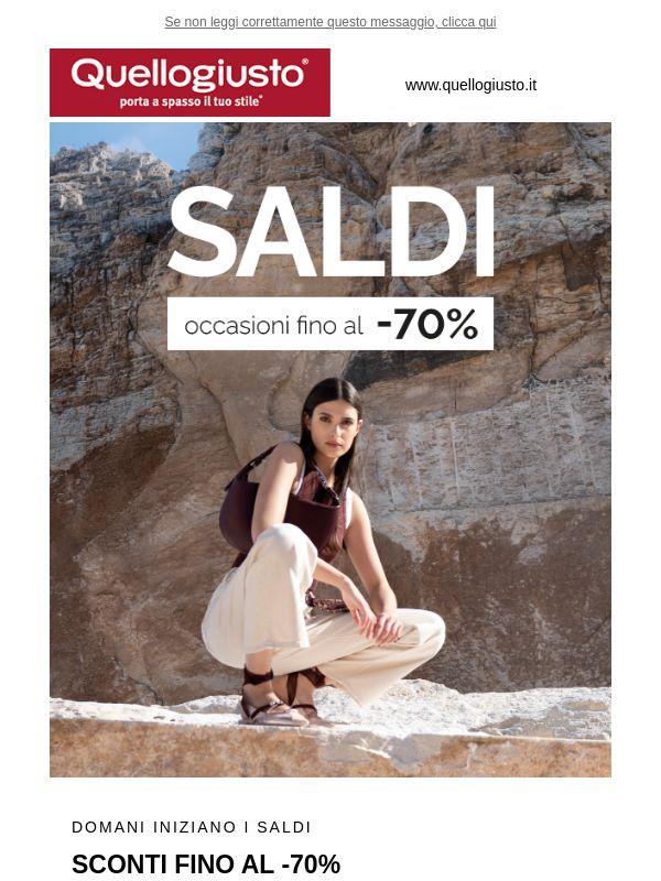 Saldi online da DOMANI 🔥