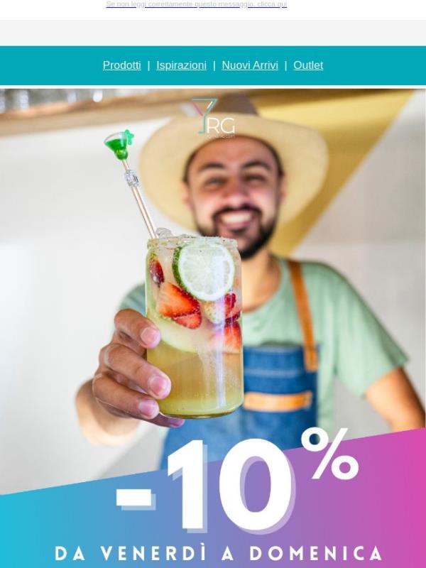 🌞 SCONTO DEL 10% NEL WEEKEND SU TUTTE LE ATTREZZATURE ☄️