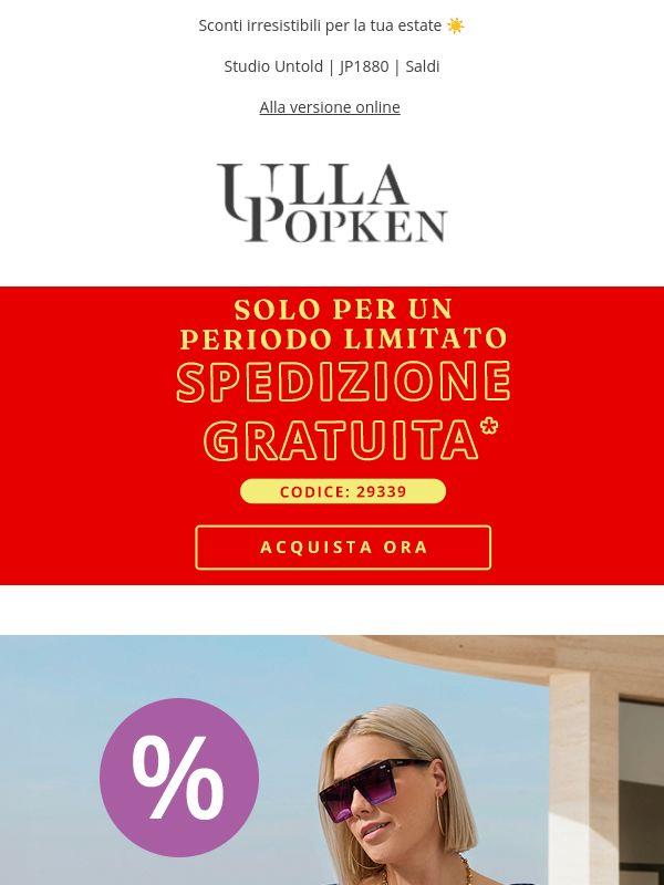 Saldi d'estate! Approfitta ora della spedizione gratuita ⌛