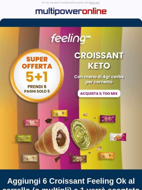Offerta 5 + 1 sui Croissant di Feeling OK 🤩
