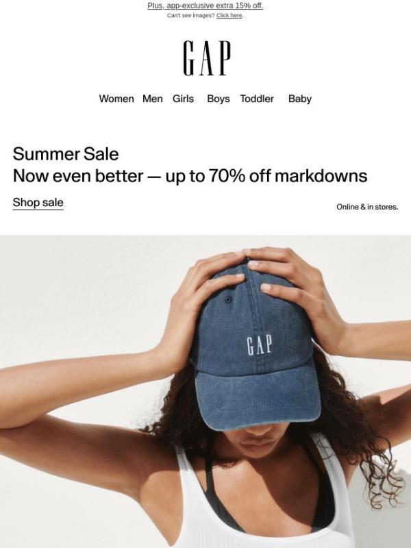 You’ve been given up to 70% off at our big sale