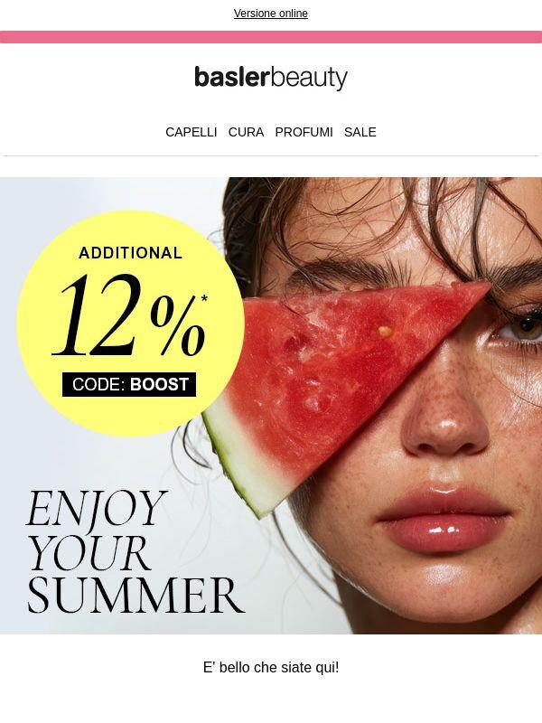 Cura di sé, Sole e sconto extra del 12 %
