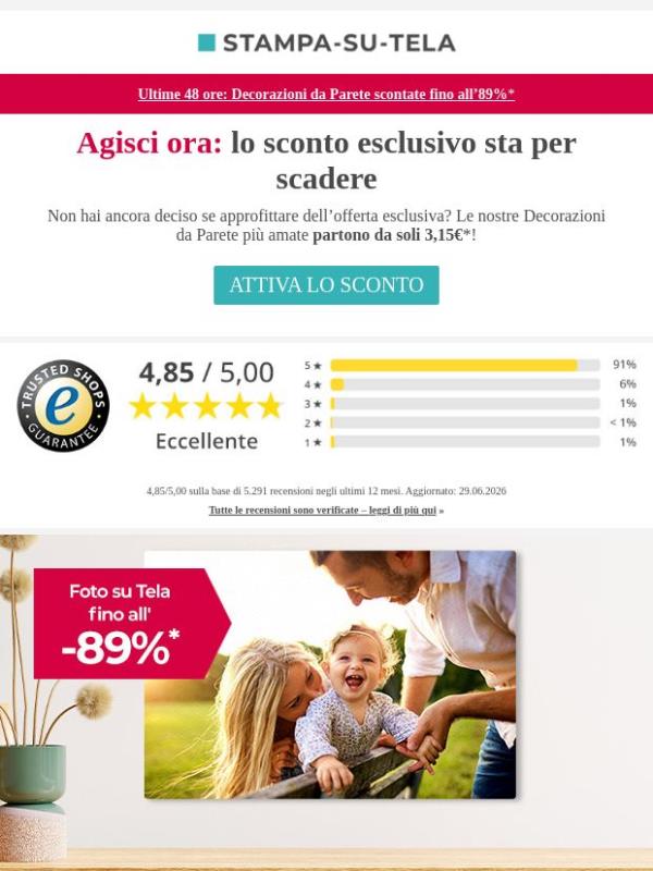 La tua offerta di ringraziamento sta per scadere! ⏳