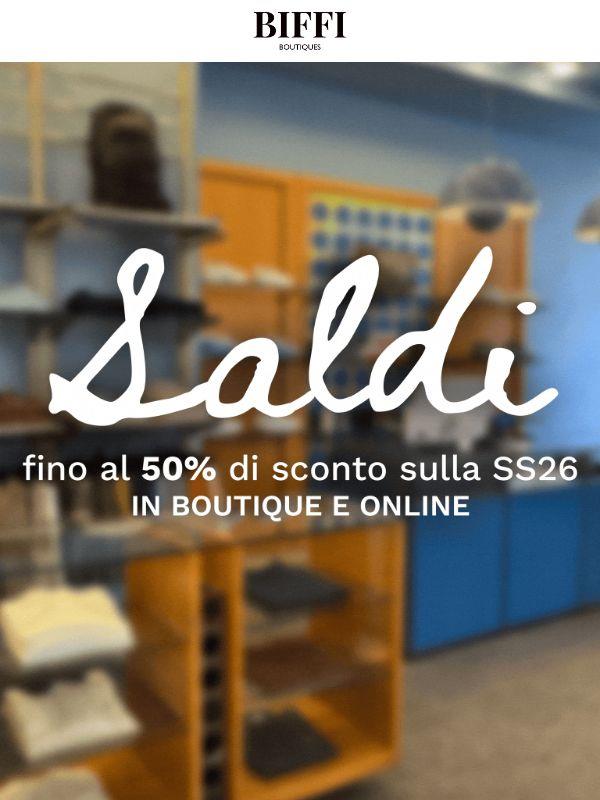 I saldi stanno arrivando! ✨ Ti aspettiamo dal 4 Luglio nelle nostre boutique