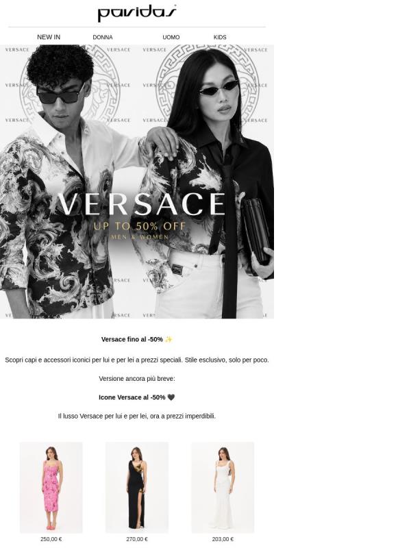 ✨ Versace al -50%: il lusso che aspettavi