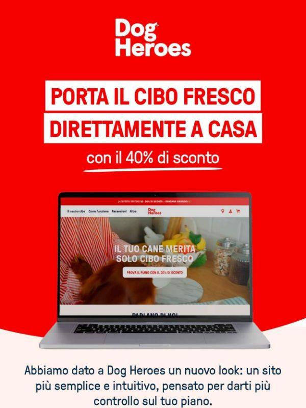 -40% sulla prima box del tuo cane