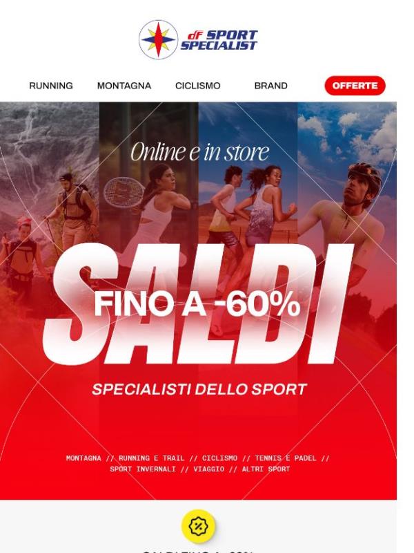 Saldi fino a -60% 🔥