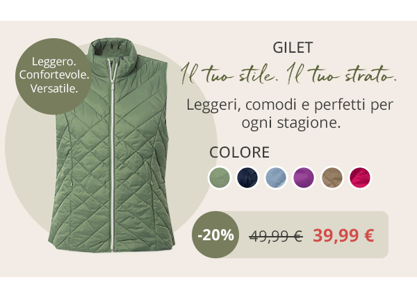 Gilet trapuntato e funzionale