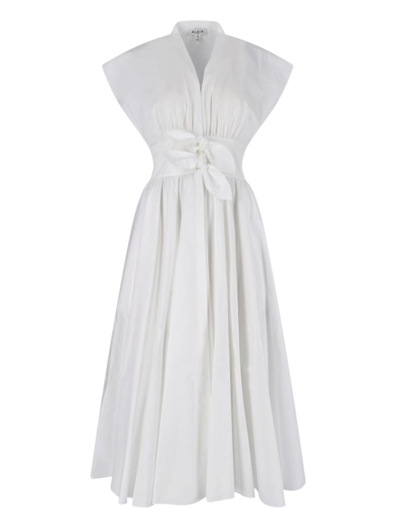 Alaïa - Abito midi in popeline