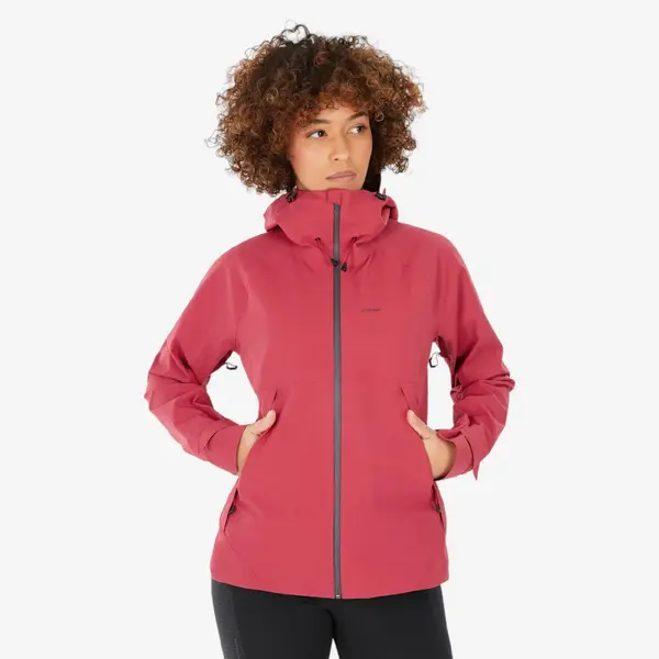 QUECHUA Giacca trekking donna MH500 impermeabile lampone