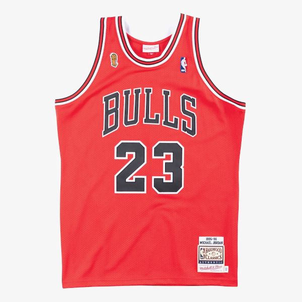 Chicago Bulls Mitchell & Ness Authentic Jersey Road Finals Michael Jordan 1995-96