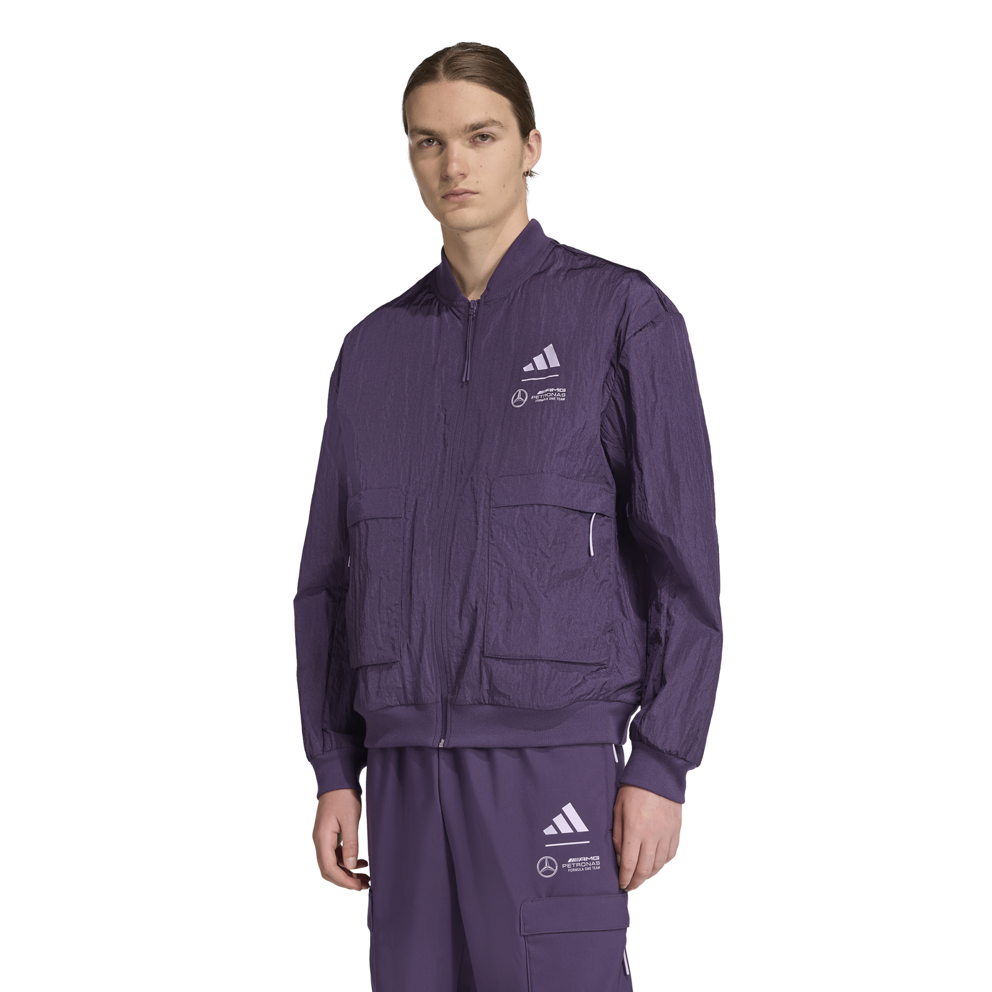 Giacca Mercedes AMG Petronas adidas F1 Premium - Prugna