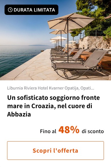 Un sofisticato soggiorno fronte mare in Croazia, nel cuore di Abbazia