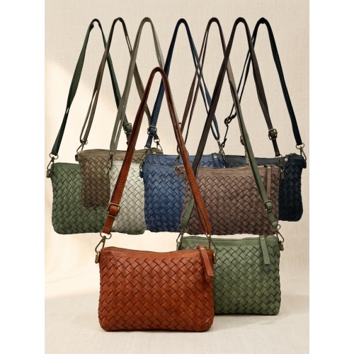 Norevia Mini Woven Crossbody Bag