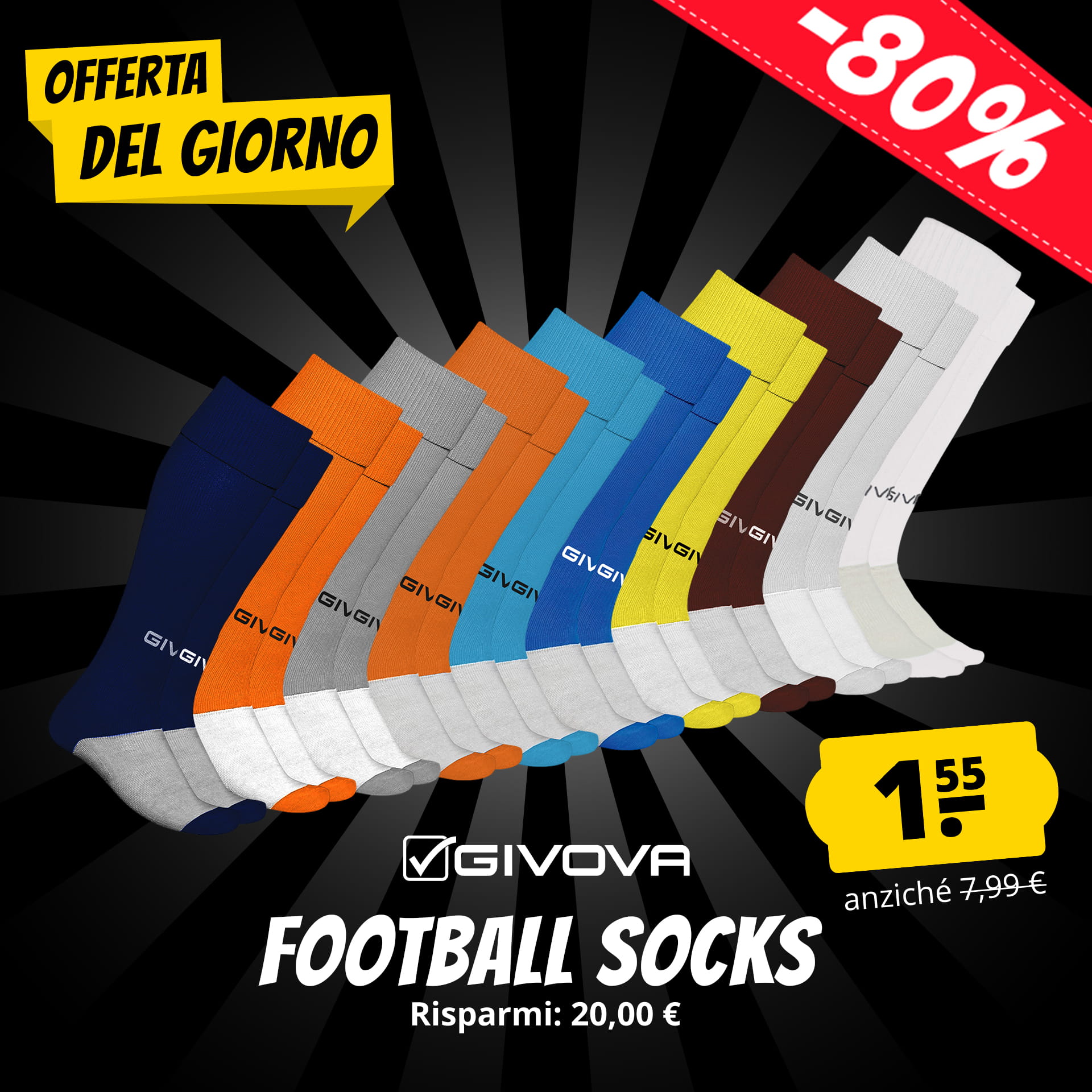 givova calzettoni da calcio