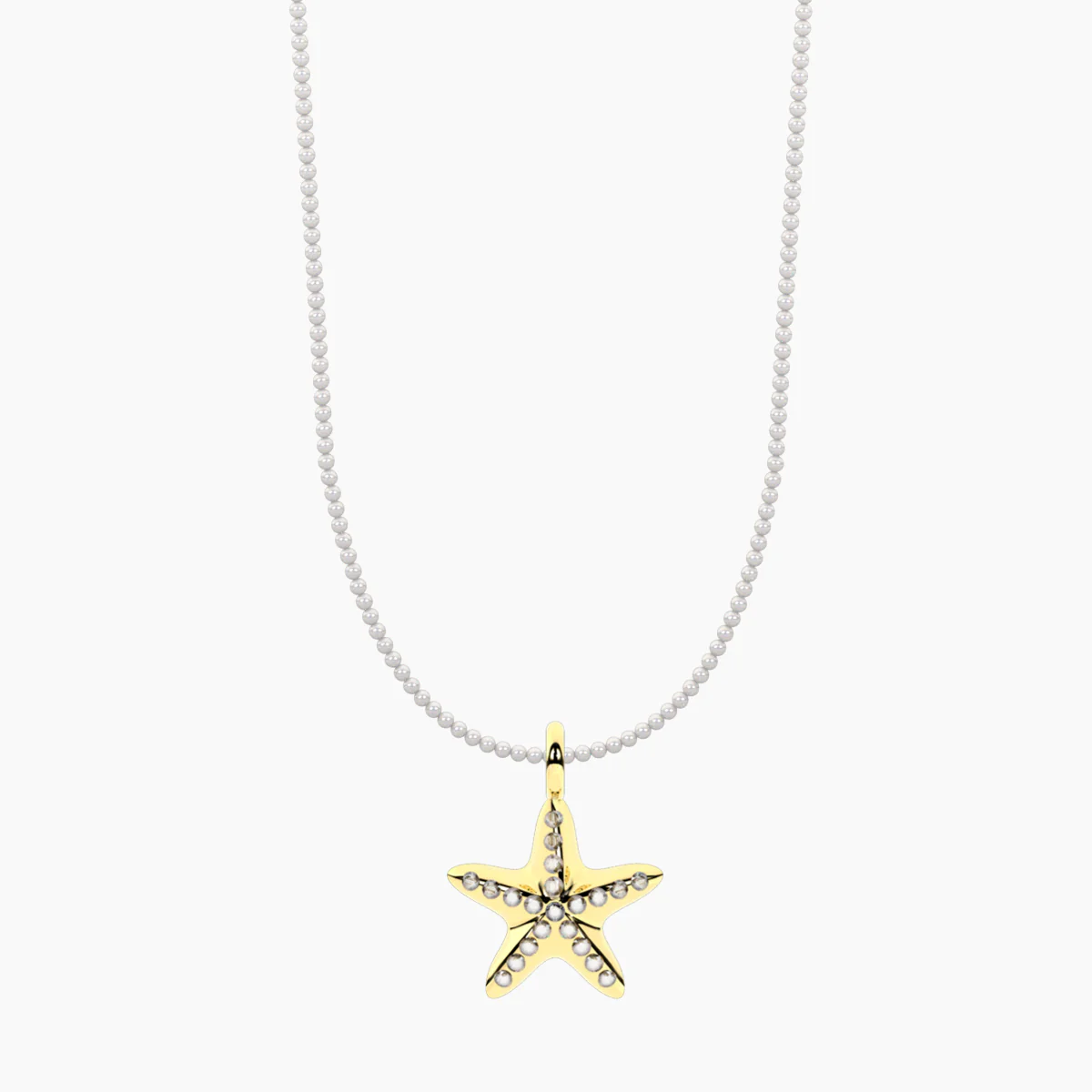 Image of Collana SEÑORITA con perle conchiglia e ciondolo STARFISH&nbsp;