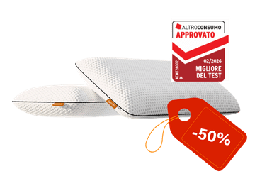 2x1 Cuscini Adapt Termoregolanti Da 258,00€ 129,00€ Memory termoregolante 2x1 Cuscini Adapt Termoregolanti Da 258,00€ 129,00€ Memory termoregolante