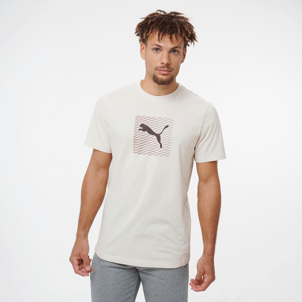 PUMA T-shirt uomo palestra regular fit cotone blu