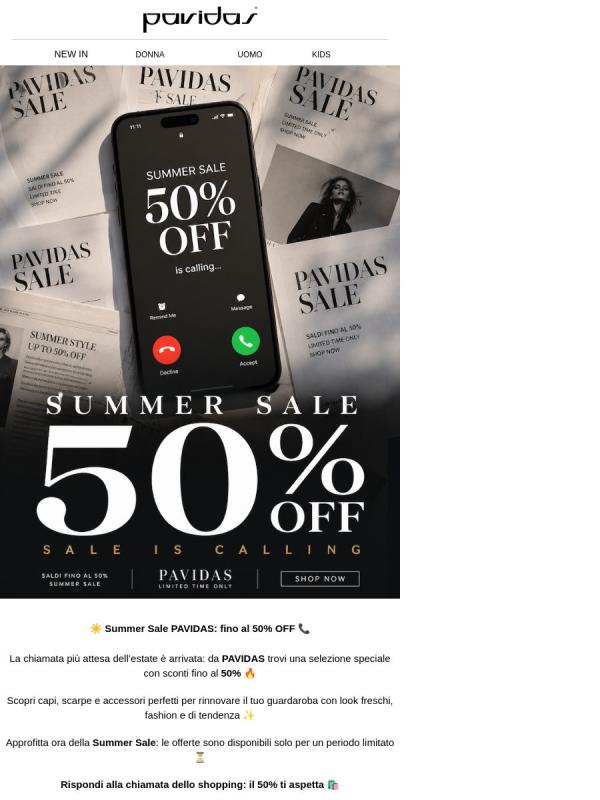 ☀️ IL 50% TI STA CHIAMANDO — rispondi ora 📞
