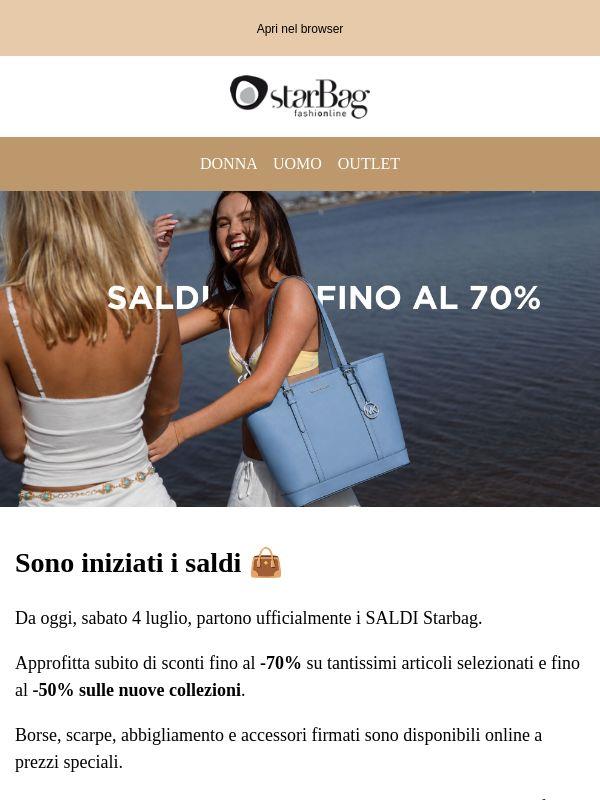 SALDI Starbag aperti: fino al -70% 🔥