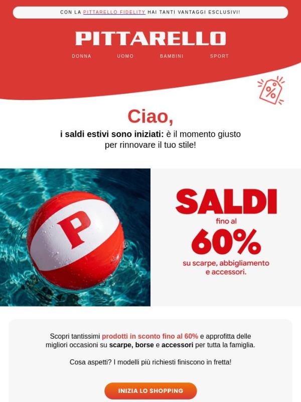 ☀️ Saldi Estivi: fino al -60%!