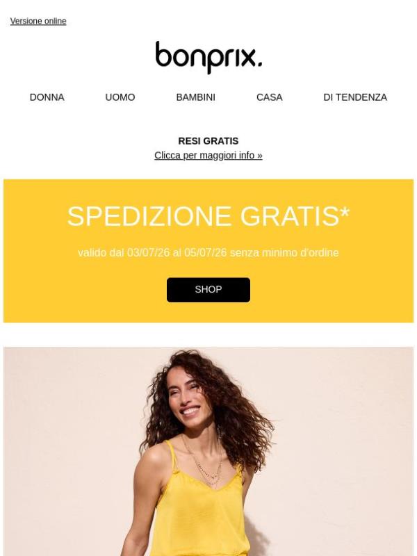 Ancora per poco: spedizione GRATIS