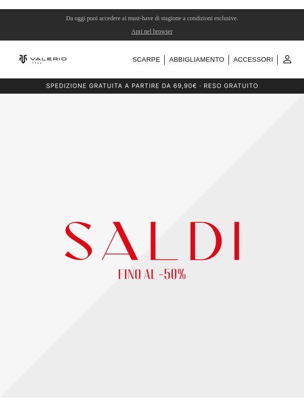Saldi Estivi: fino al 50% di sconto