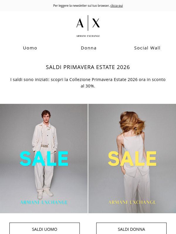 Iniziano i saldi: -30% sulla collezione Primavera Estate 2026