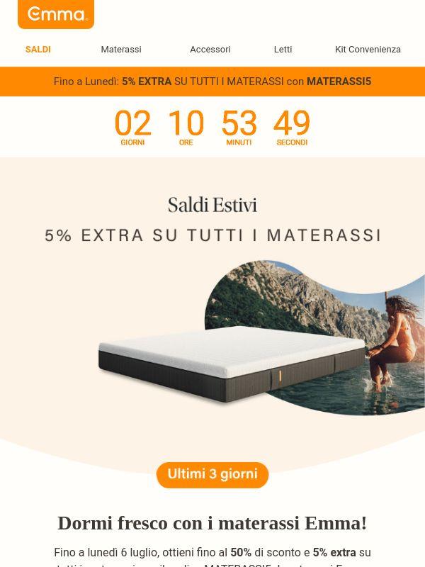 ❄️ Notti più fresche, fino al -50% +5% extra
